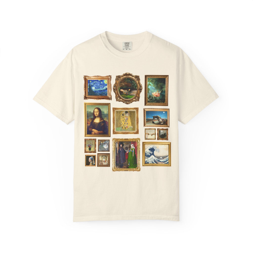 Art History Lover Tee Shirt: Famous Paintings