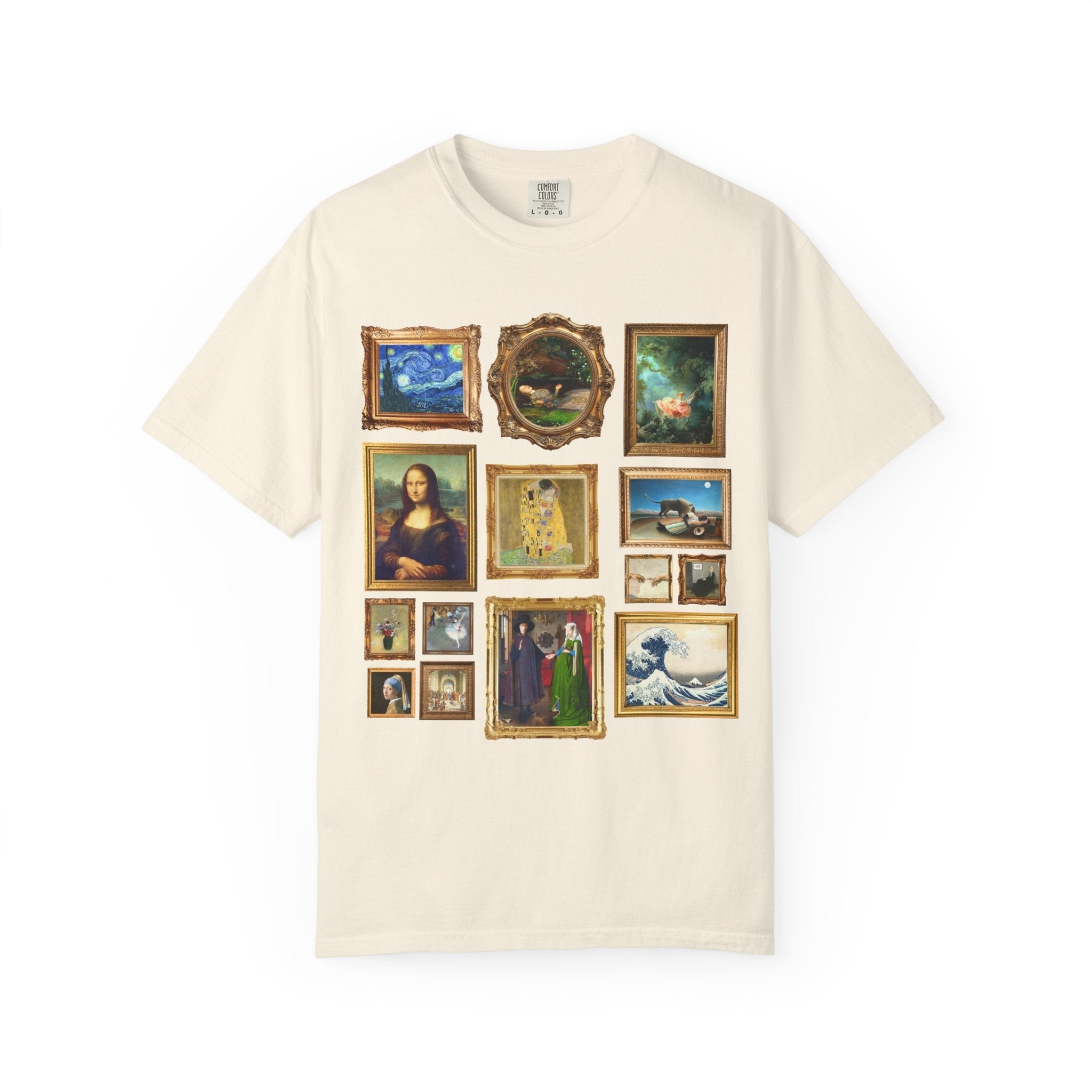 Art History Lover Tee Shirt: Famous Paintings