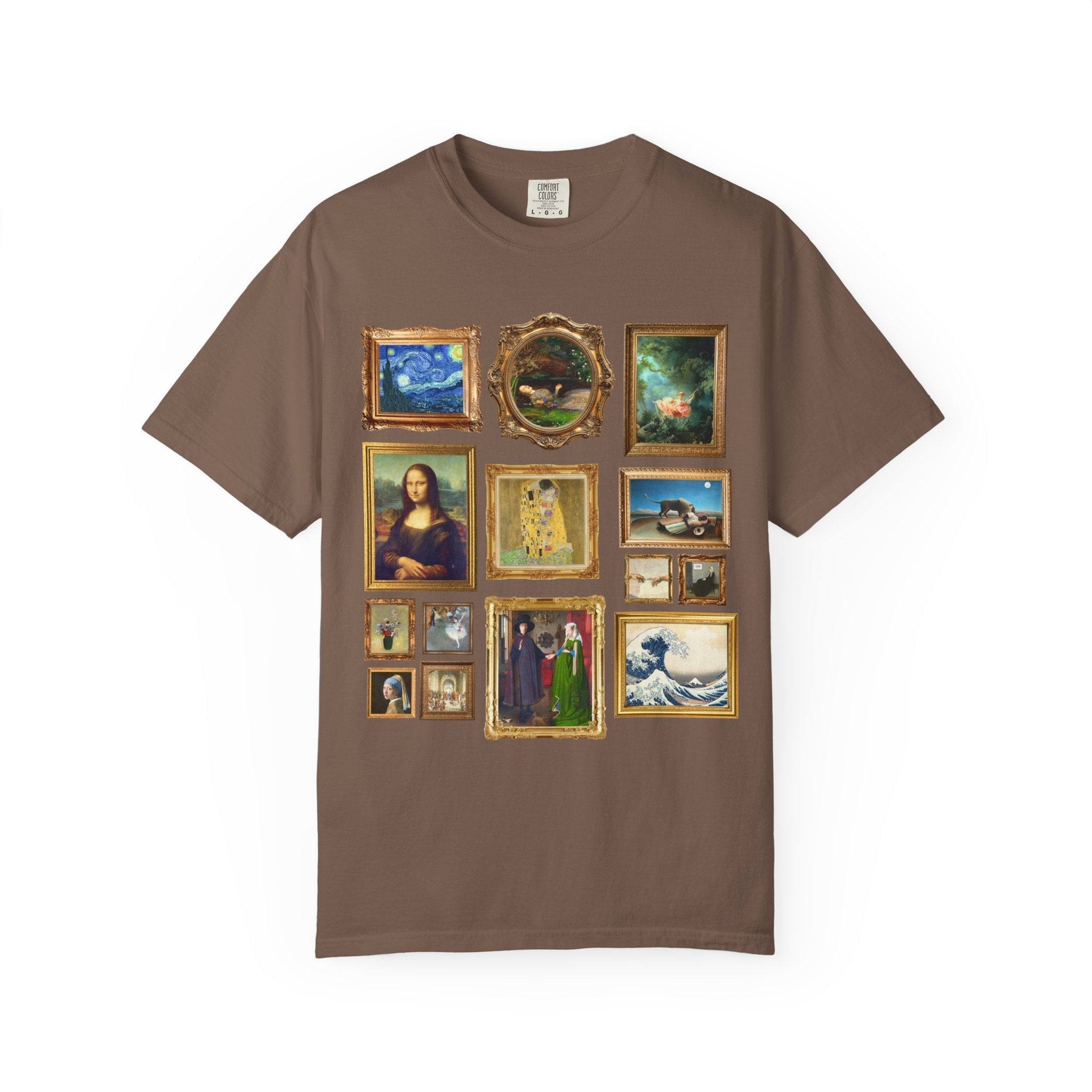 Art History Lover Tee Shirt: Famous Paintings