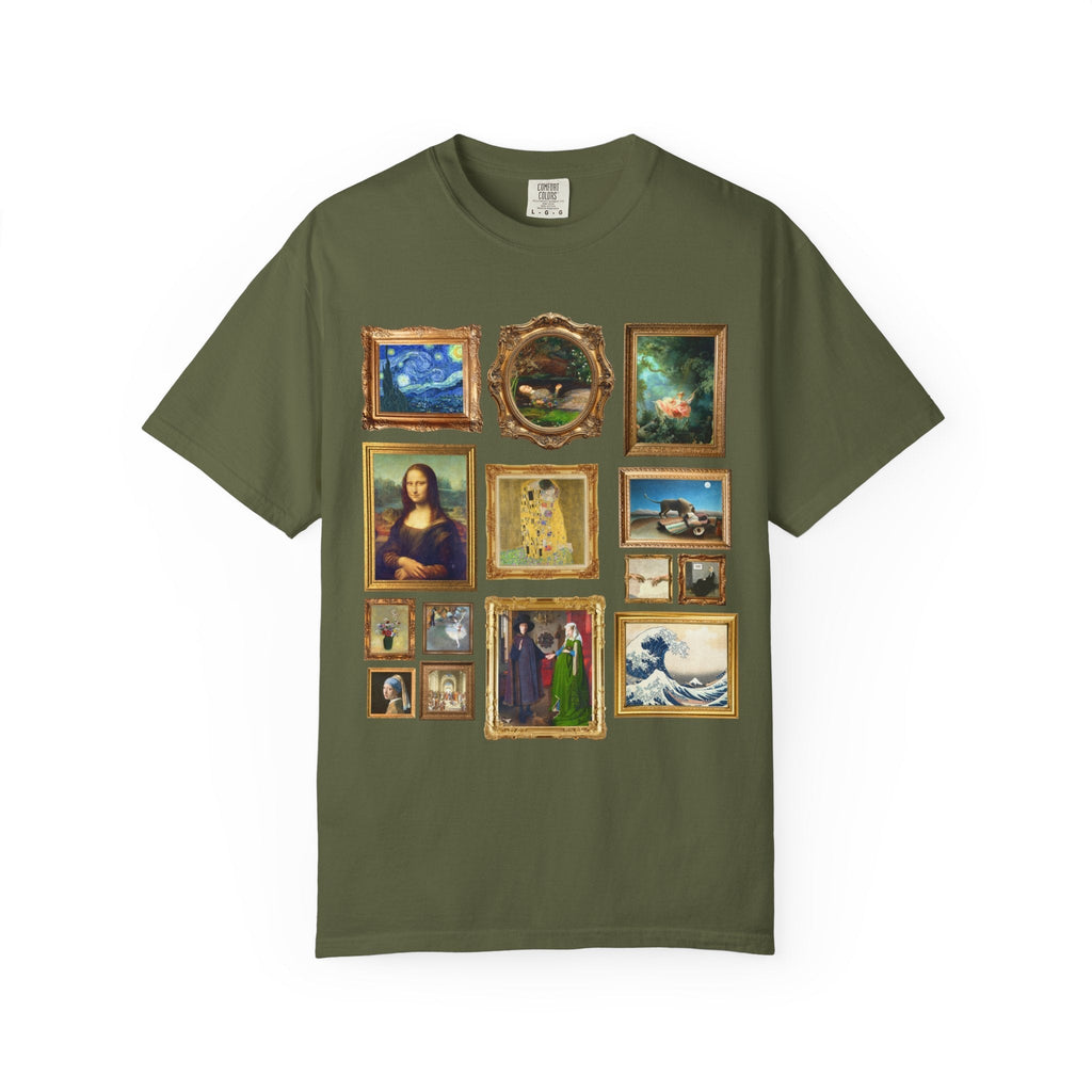Art History Lover Tee Shirt: Famous Paintings