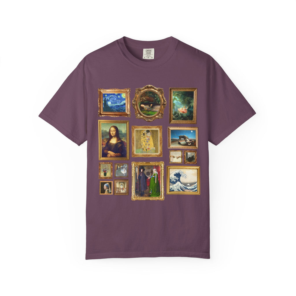 Art History Lover Tee Shirt: Famous Paintings