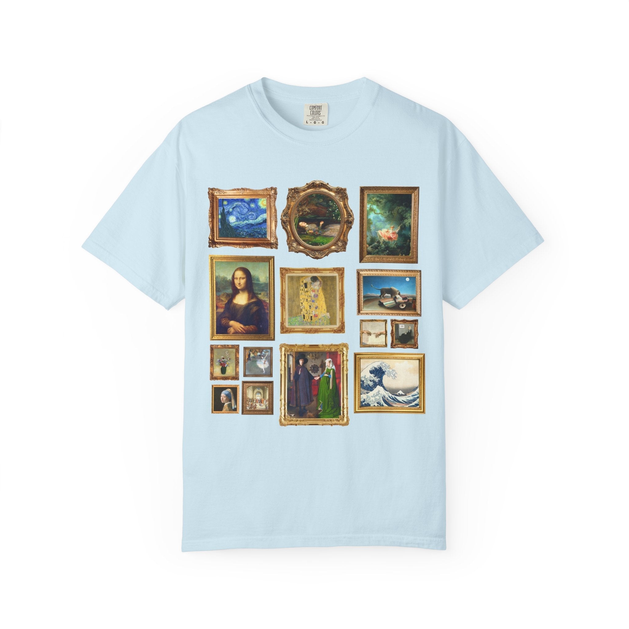 Art History Lover Tee Shirt: Famous Paintings