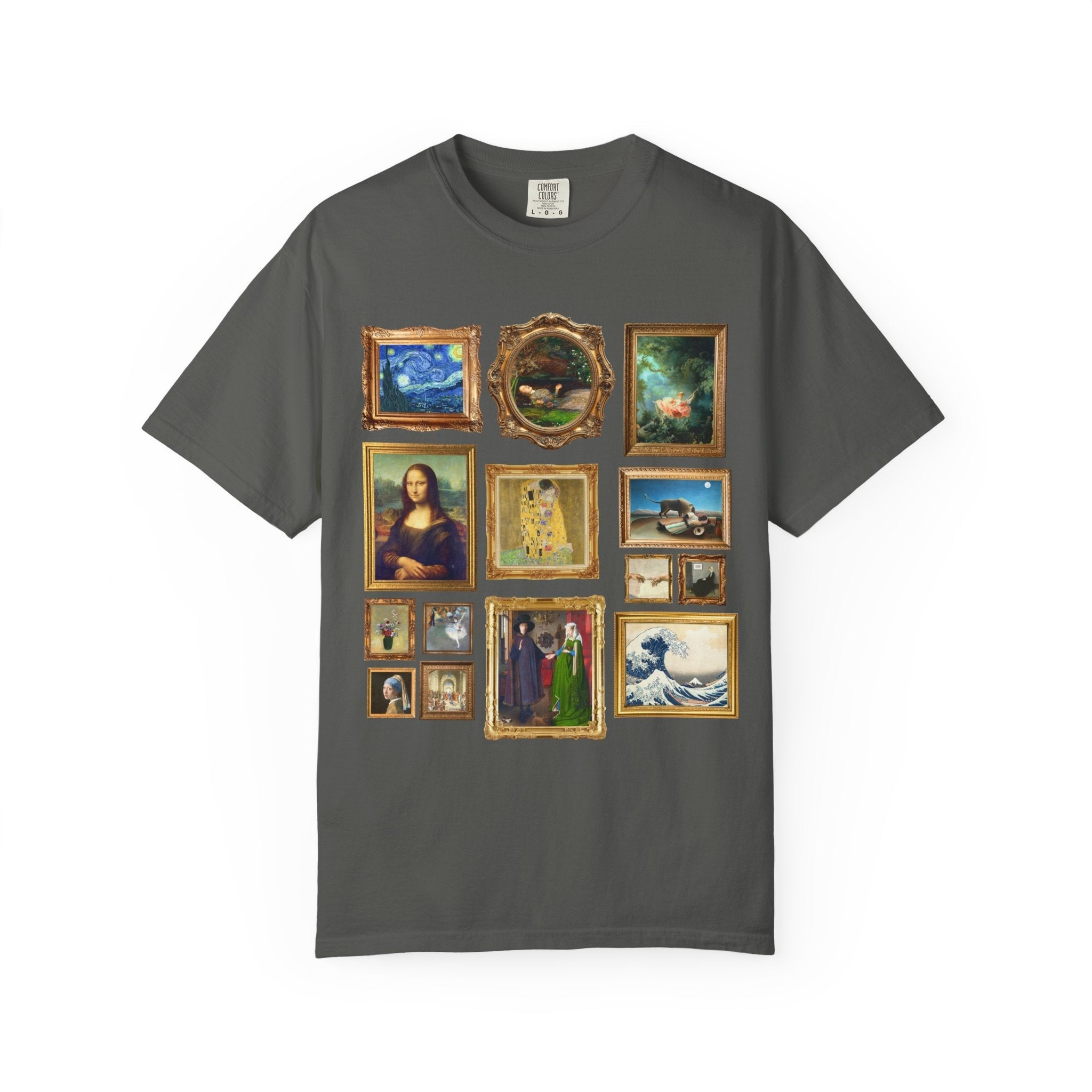 Art History Lover Tee Shirt: Famous Paintings