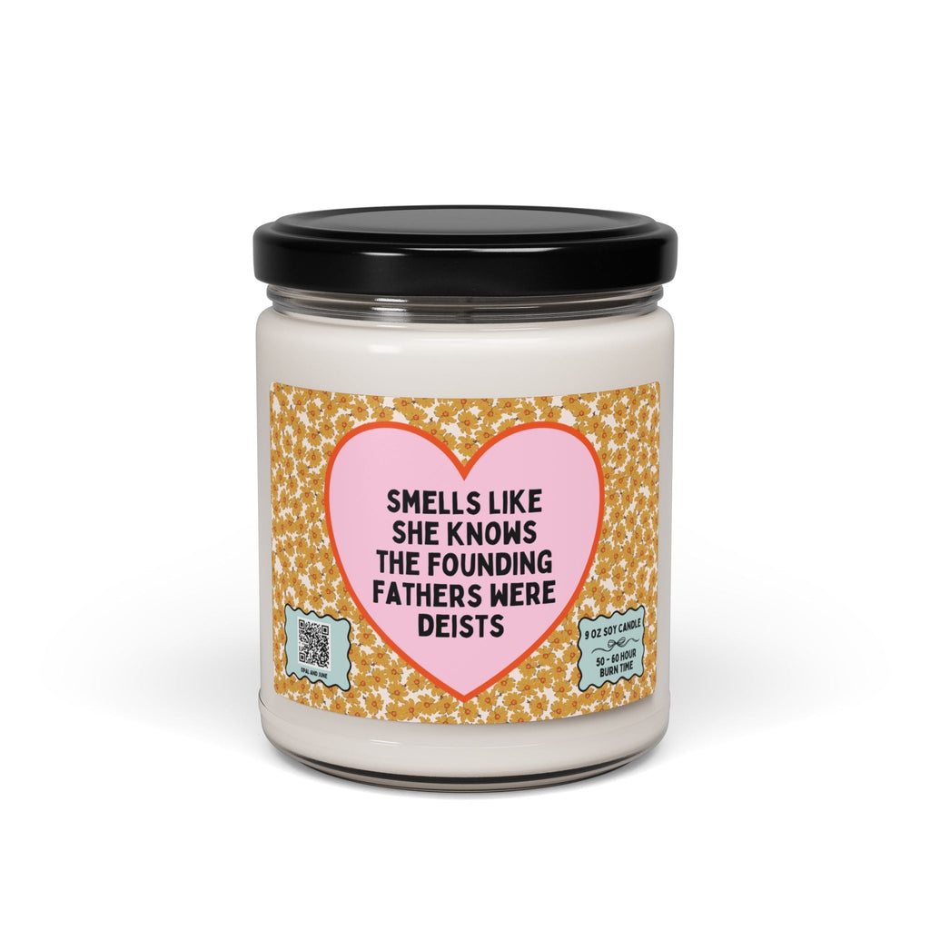 Funny American History Candle: Founding Fathers Were Deists