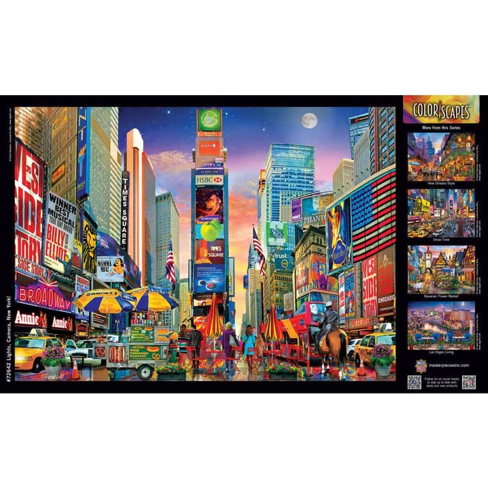 Lights, Camera, New York! 1000 Piece Jigsaw Puzzle | Masterpieces