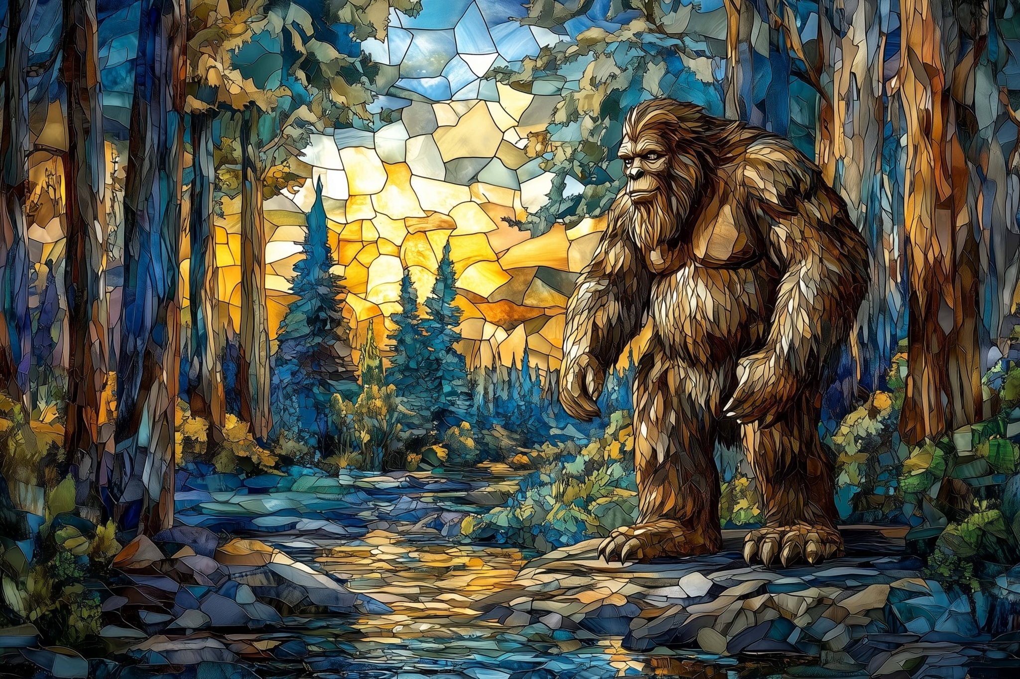 Mosaic Myth Stained Glass 1000 Piece Jigsaw Puzzle | Trippy Puzzle Co